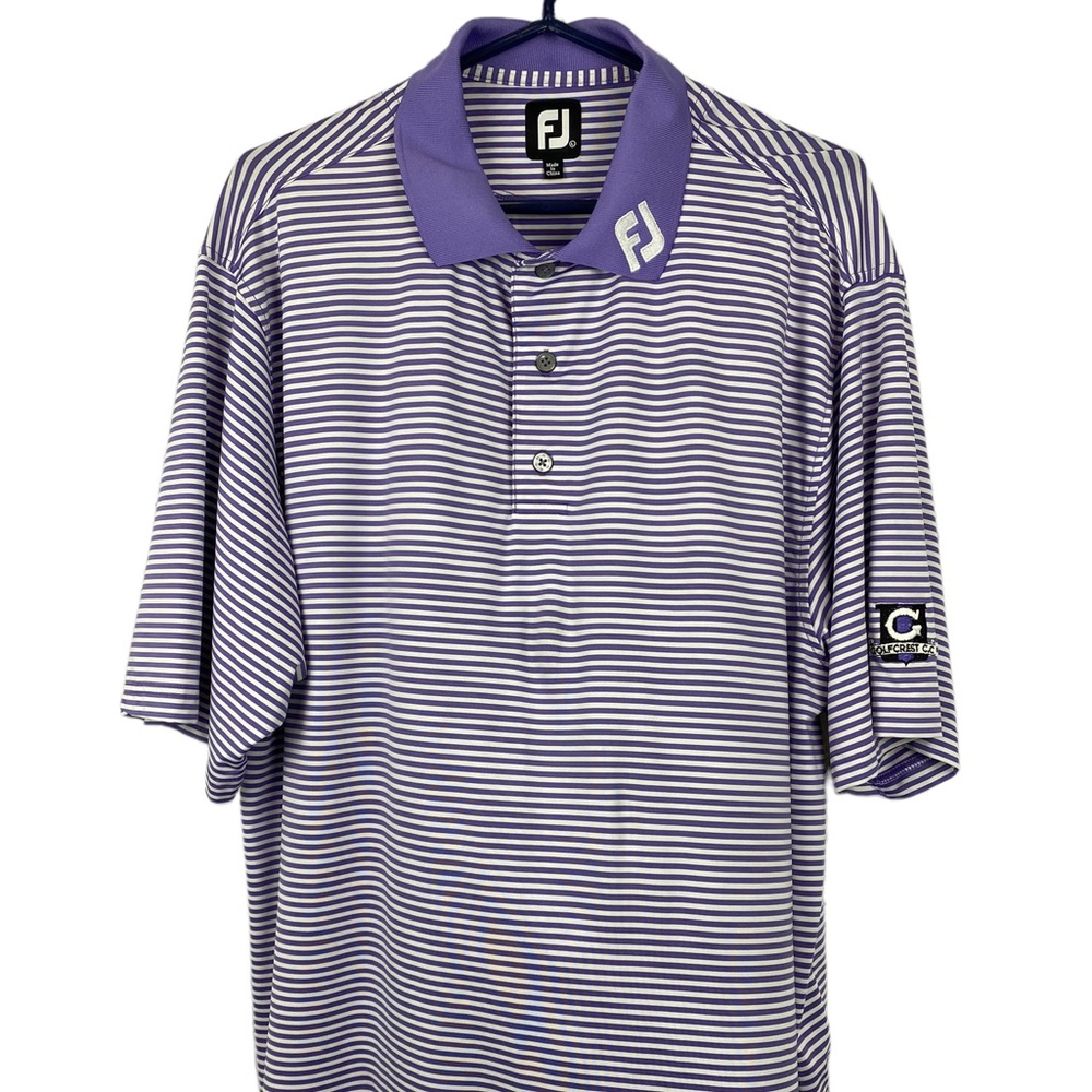 Footjoy Golfcrest Country Club Fj On Collar Size Large Gem